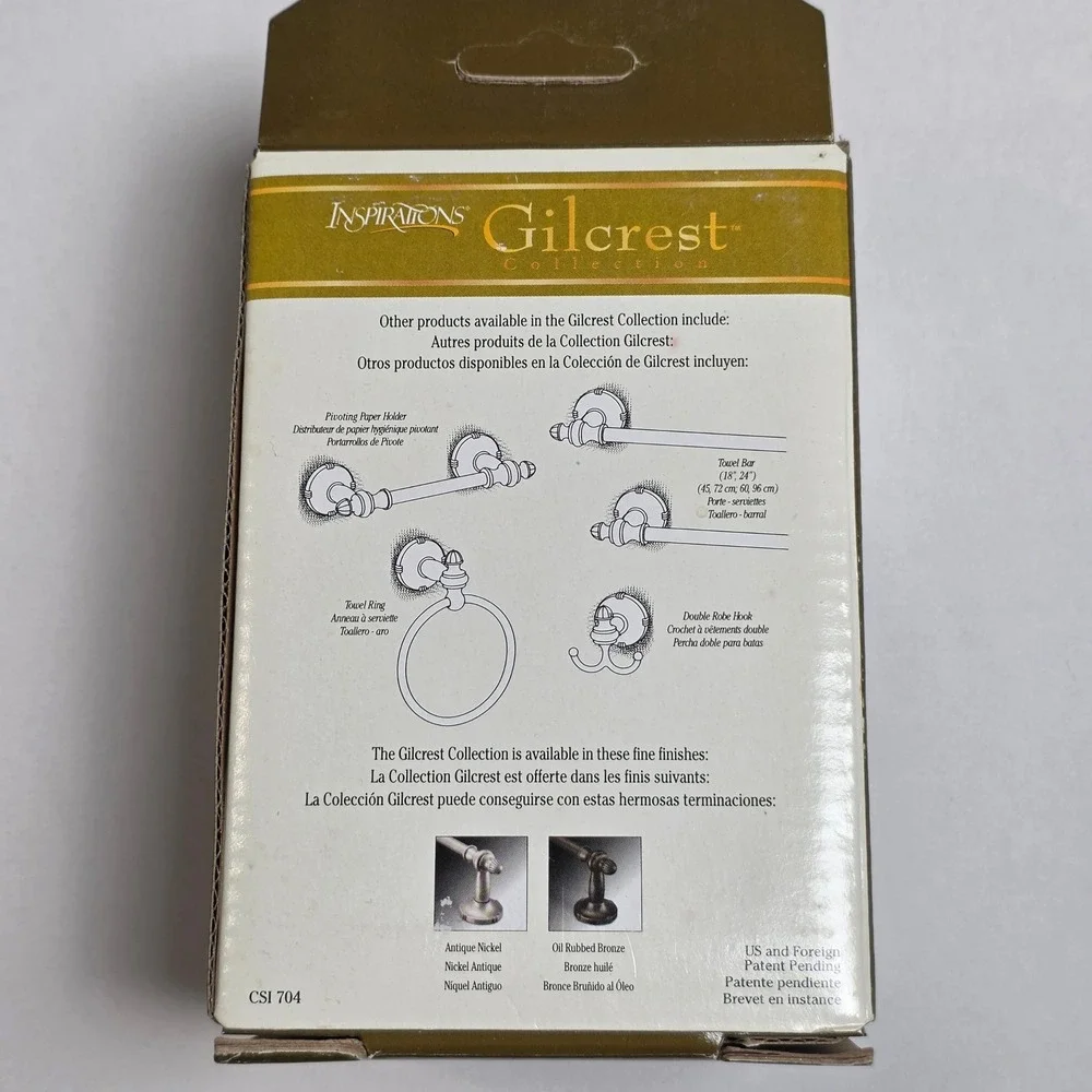 Moen‎ Inspirations Gilcrest Double Robe Hook Oil Rubbed Bronze DN0803ORB